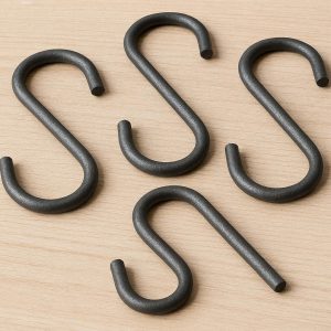 S Shaped Metal Hooks Heavy Duty Iron Wire Hangers For Kitchen Pots Pans Plants Closet Clothes Hanging Organizer